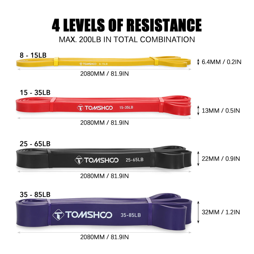 Pull Up Assist Bands Resistance Loop Powerlifting Workout Exercise