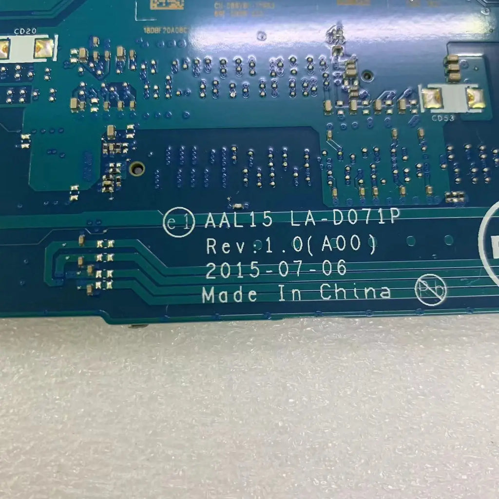 Dell Inspiron 3559 5459 5759 5559 AAL15 LA-D071P Working Motherboard