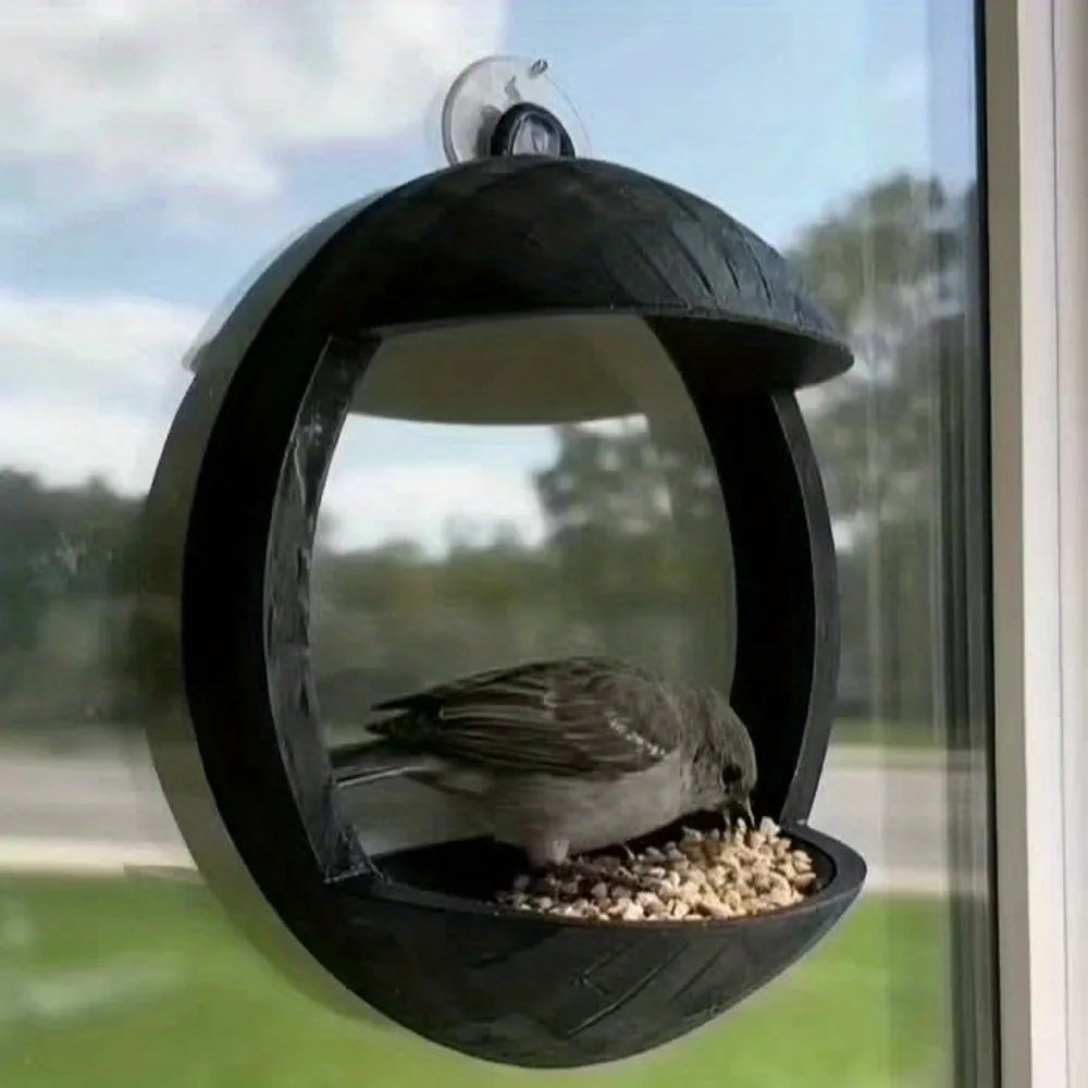 Practical Window Bird Feeder Attaches Close-up Observation Birds