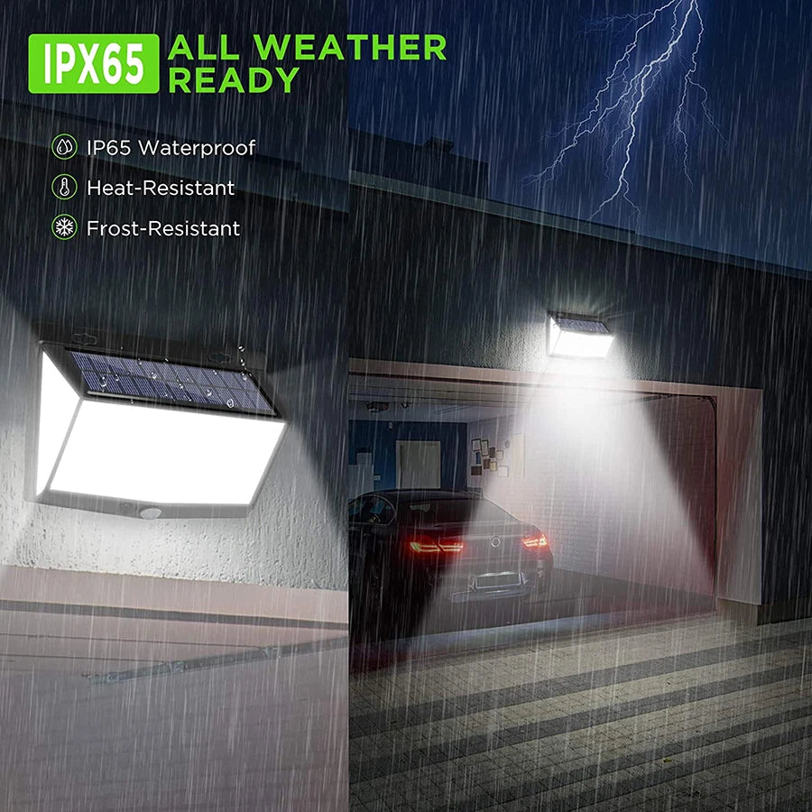 138/468/238 LED Solar Light Outdoor Waterproof For Garden Powered Sunlight Street Wall Light Security Lighting 3 Mode Zpaxo