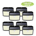 Solar Lights Outdoor 1/4/8pcs 158LED Wireless Motion Sensor Lights Waterproof Solar Security Wall Lights 3 Mode Deck Patio Fence Zpaxo 8pcs
