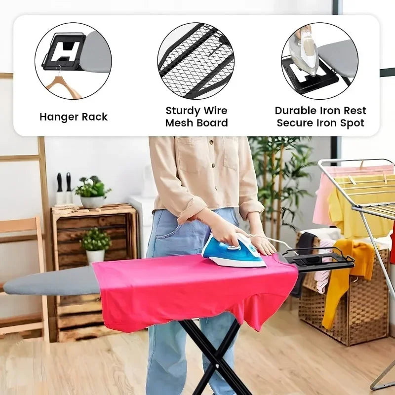 Portable Folding Ironing Board | Height Adjustable 110×31cm