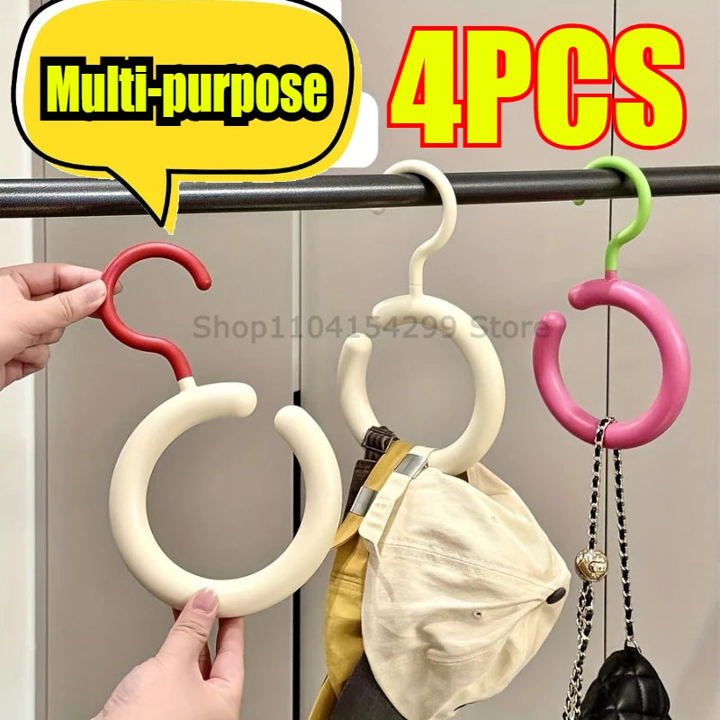 Hat Storage Clothes Hanger Invisible Luxury Multi-Function Hook Home Use New 2025 Plastic Coat Hanger Nordic Sle Adult Closet Zpaxo
