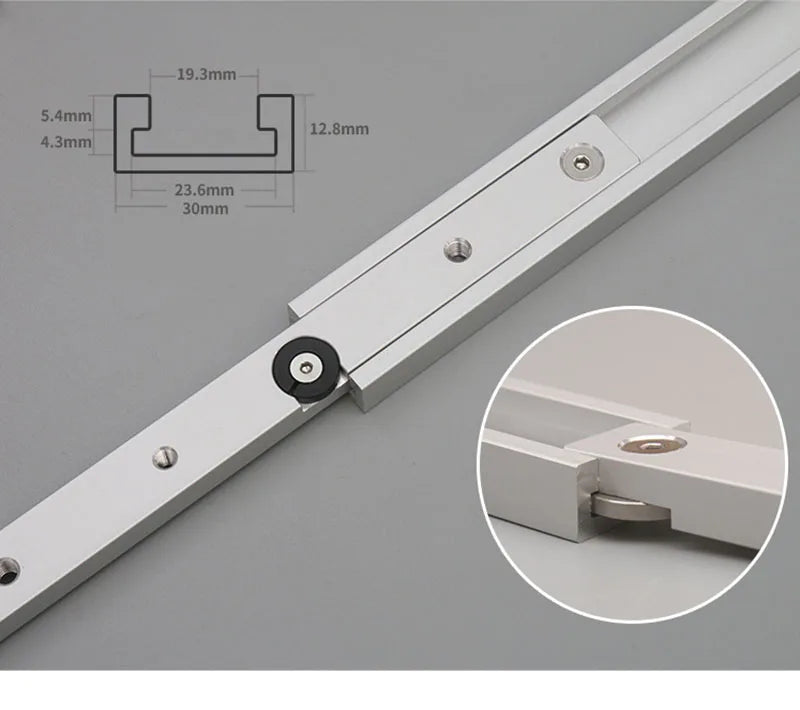 Aluminium Alloy T Track Slot Miter Bar Slider Table Saw Gauge Rod Zpaxo