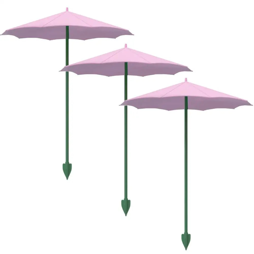 Mini Plant Umbrella Outdoor Plants Sun Shade UV Protection Garden Zpaxo 34CM C