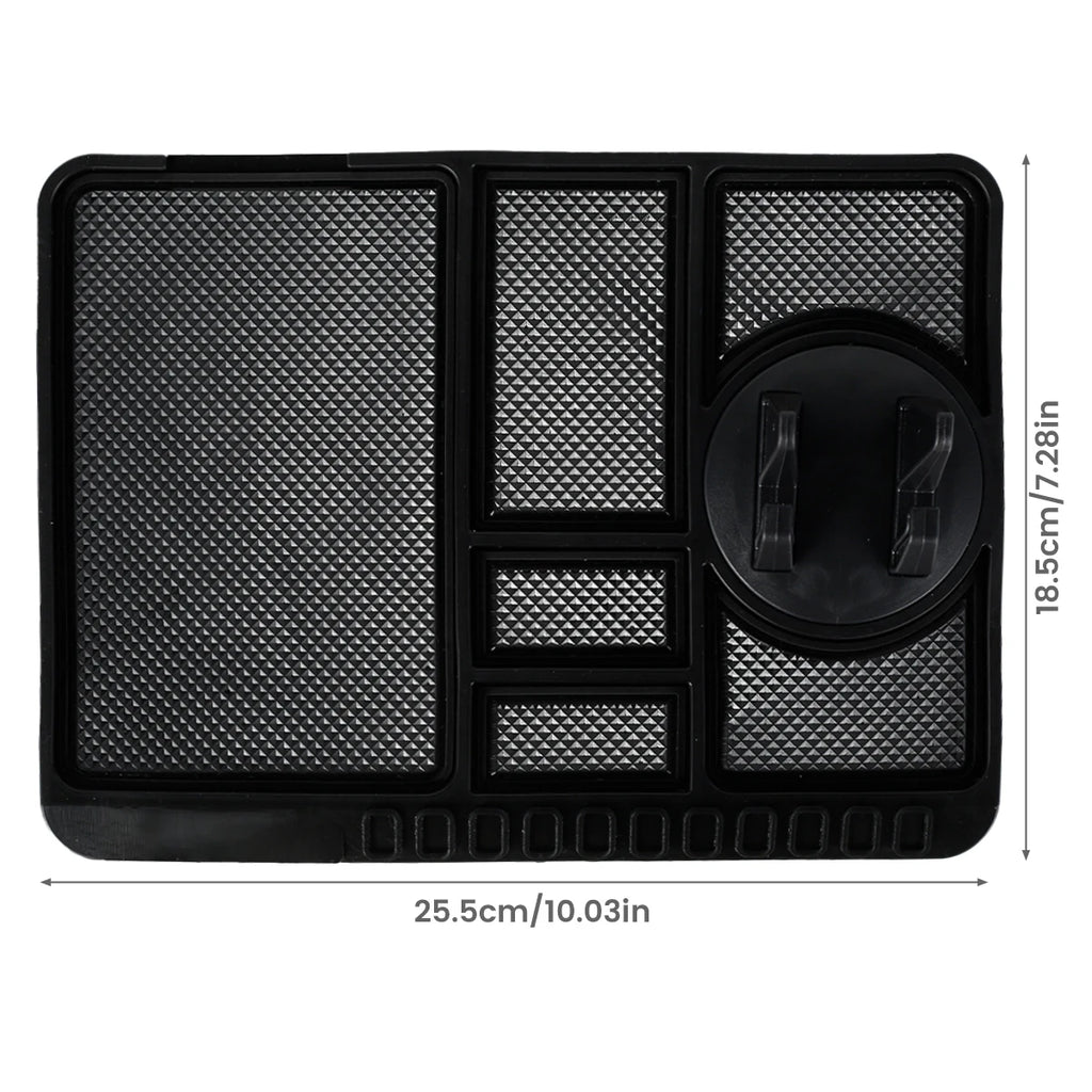 2/1PC Universal Car Dashboard Storage Box Silicone Anti-slip Center Consoles Organizer Tray Car Interior Accessories with Number Zpaxo