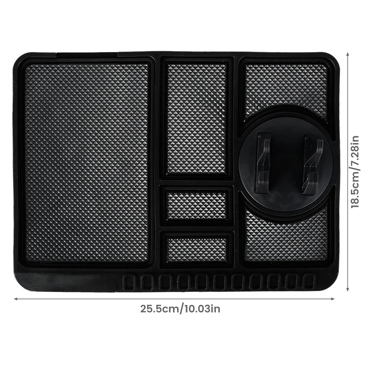 2/1PC Universal Car Dashboard Storage Box Silicone Anti-slip Center Consoles Organizer Tray Car Interior Accessories with Number Zpaxo