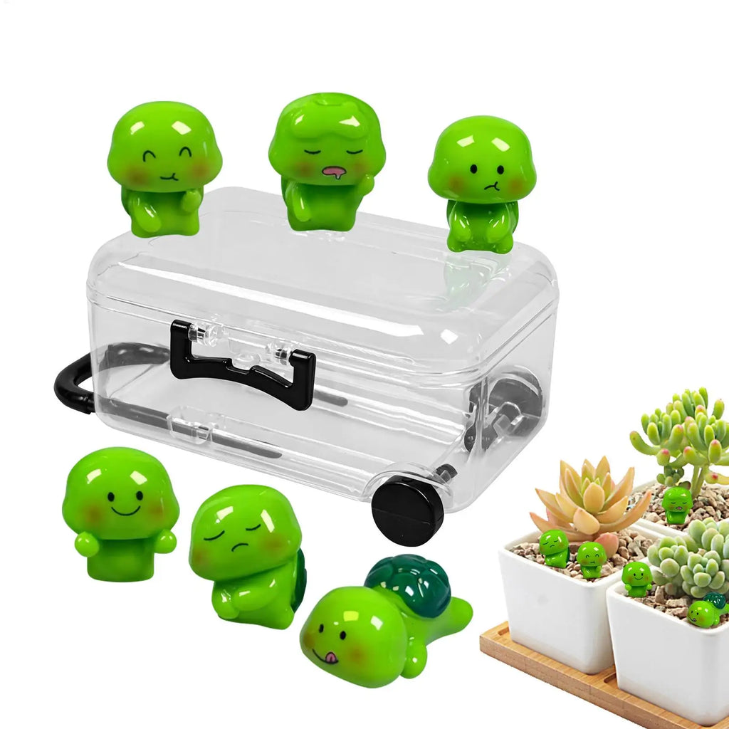 Mini Resin Turtles Tiny Animal Statues Miniature Landscape Ornament