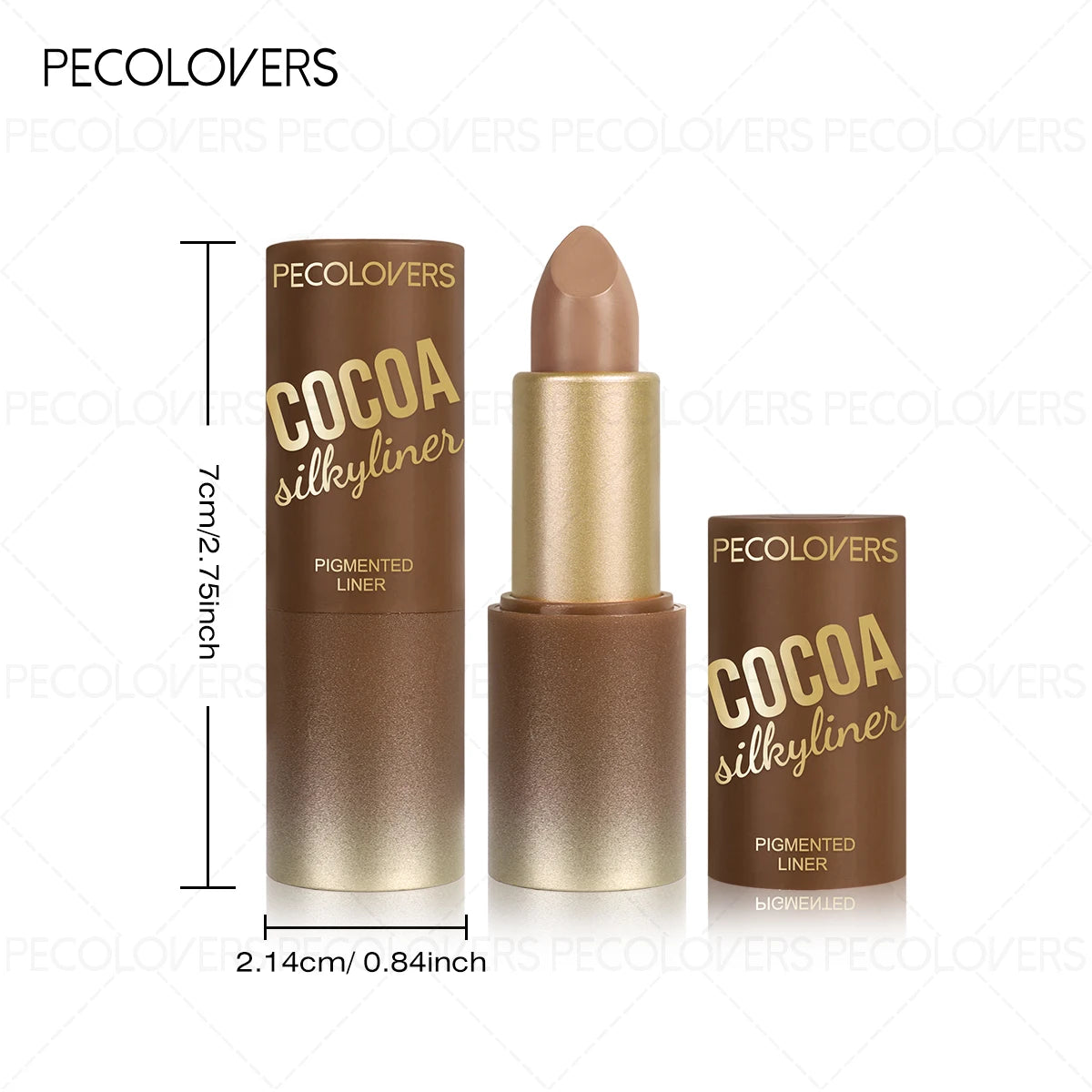 1PC Matte Velvet Brown Lipstick - Waterproof and Sweat-proof, Non-stick Cup, High Color Development, Non-sticky Lip Gloss Zpaxo