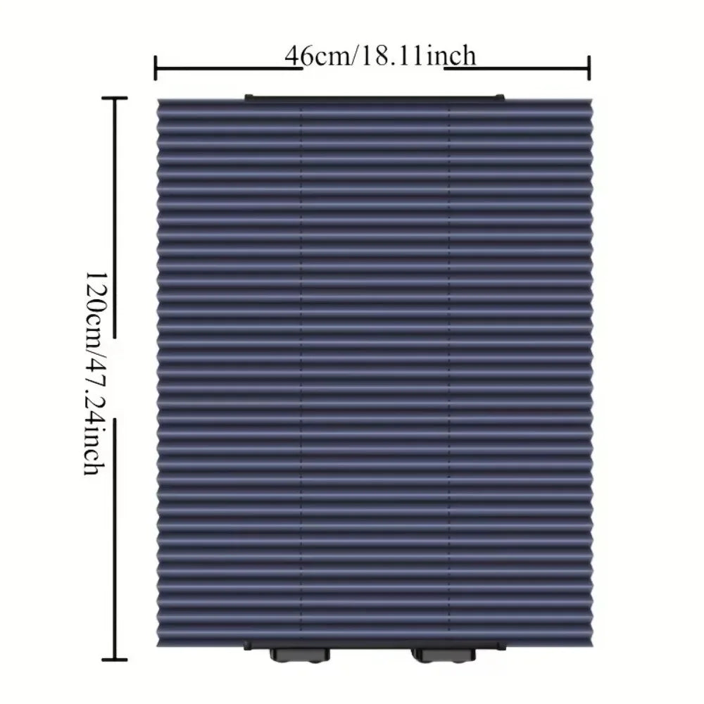 Car Windshield Sunshade Curtain Retractable Set Front Rear Window Sun Shade Protector UV Reflective Film Auto Sun Visor Covers Zpaxo