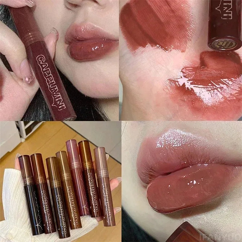 7 Colors Mirror Watery Lip Gloss Moisturizing Nature Hydrating Liquid Zpaxo 04