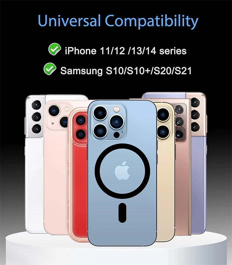 Universal Metal Plate Sticker Ring Magsafe Magnetic Wireless Charger