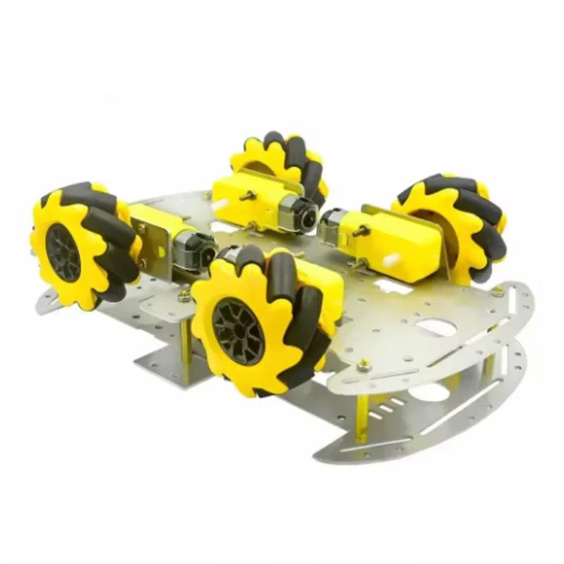 Mecanum Wheel Aluminum Alloy Car Chassis DIY Ultrasonic Intelligent Zpaxo