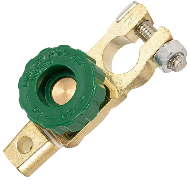 Brass Battery Disconnect Switch 12V/24V – Top Post Master Isolator
