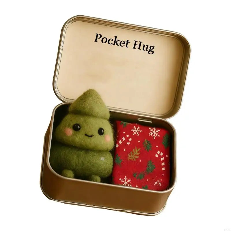 Cloth Christmas Hug Ornament Family Celebration Friendly Holiday