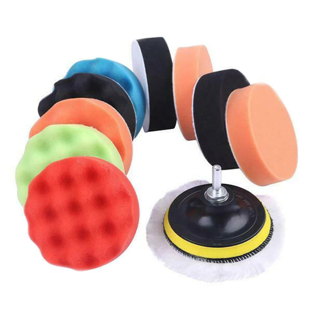 3inch Car Polishing Pad Kit 6/12PCS Sponge Polish Pads Remove Scratches Car Buffing Waxing Cleaning Set for Polisher Buffer Tool Zpaxo 12pcs 3 inches