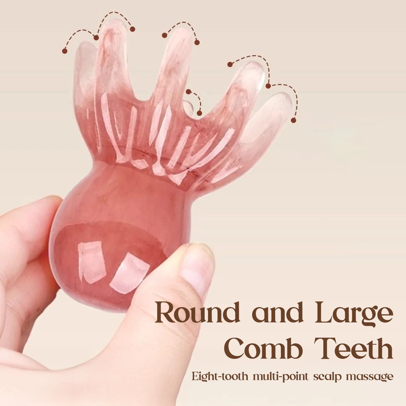 Octopus Shape Scalp Massage Comb 8-Tentacle Head Scratcher Comb Portable for Home Office Massage Zpaxo