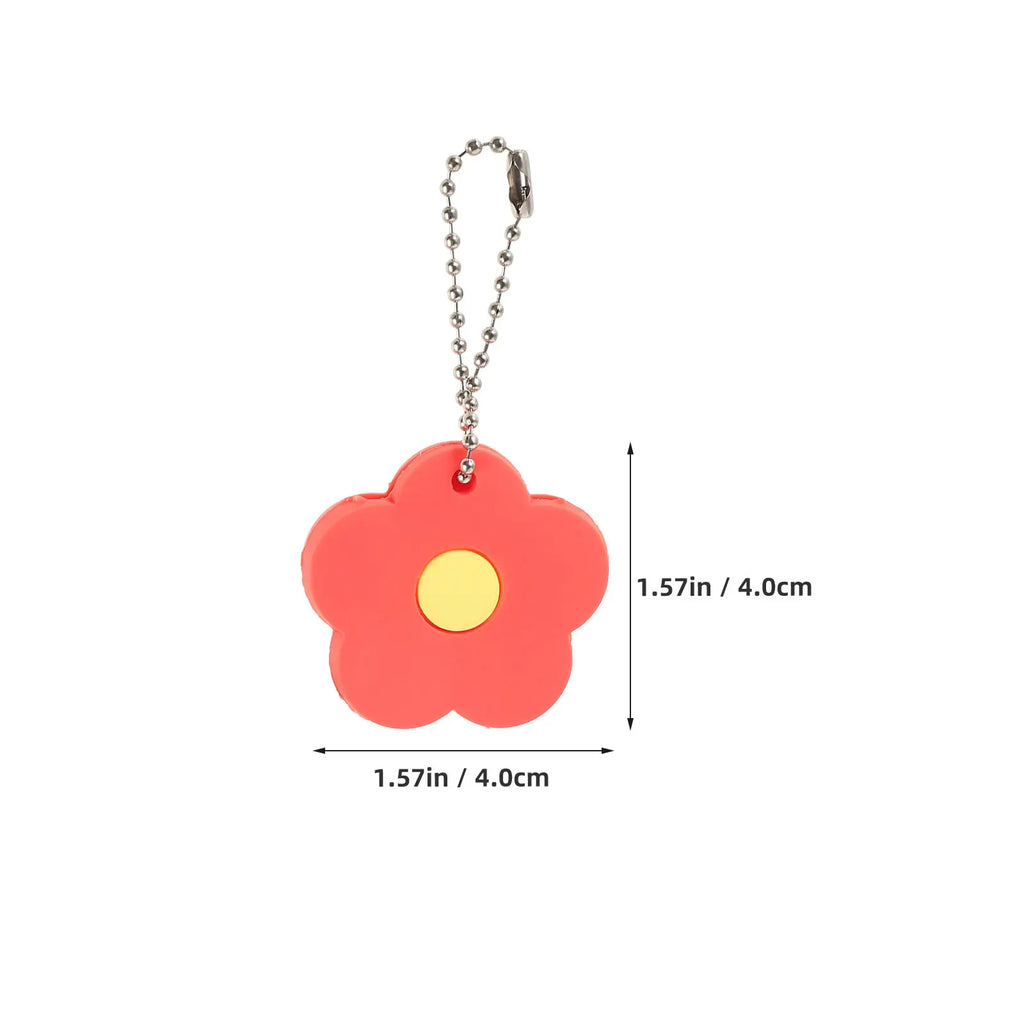 Key Covers Cute Flower PVC Protector Sleeve Home Identifier Caps