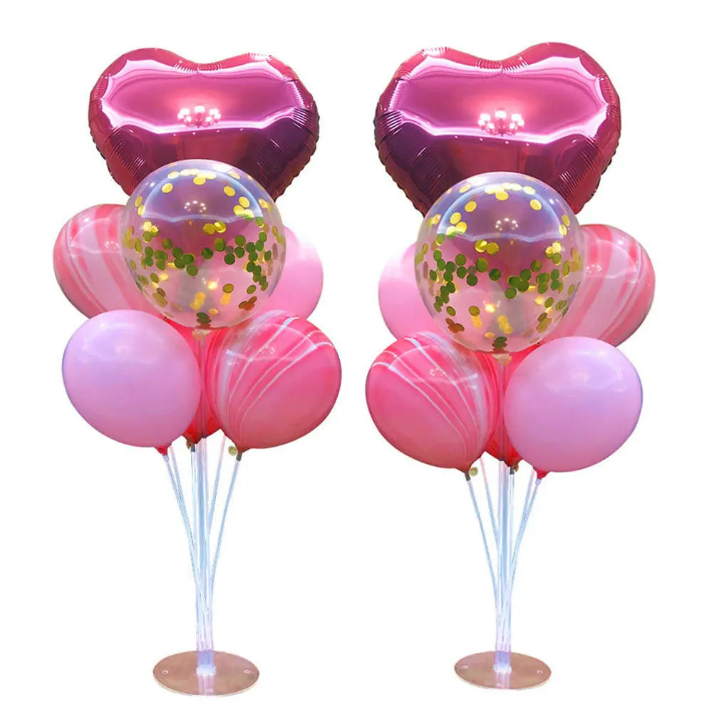 Balloon Stand Transparent Plastic Support Holder Desk Centerpieces