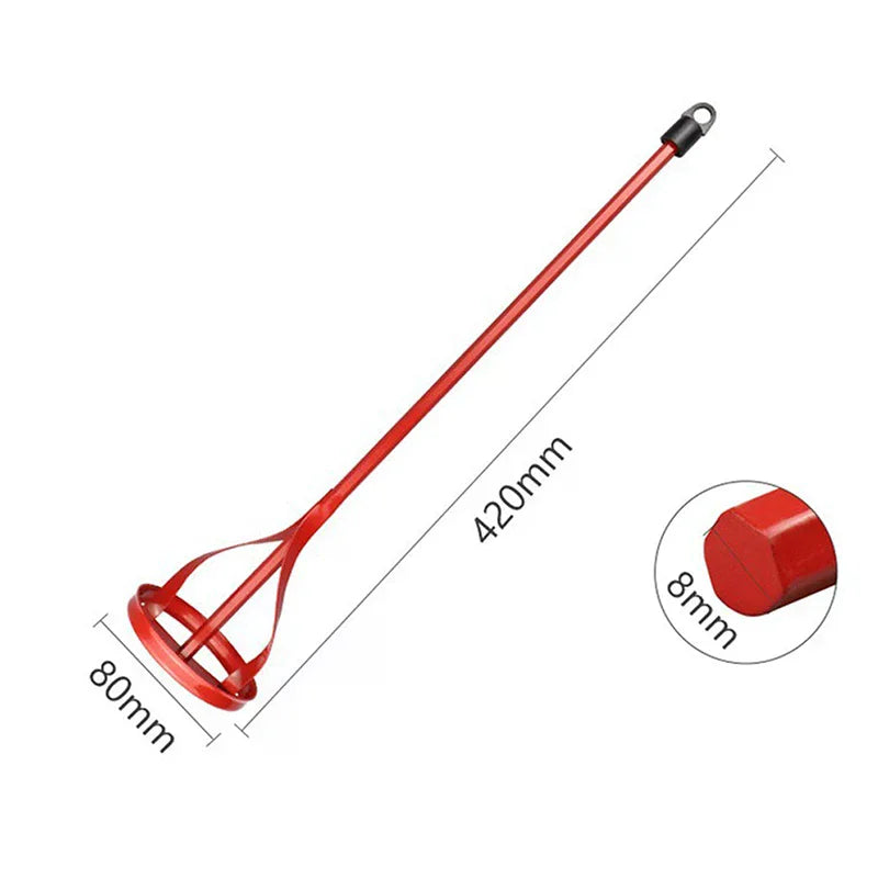 Paint and Mud Mixer Hexagon Shaft Plaster Mud Mixer Handheld Paint Cement Putty Powder Mixing Tool For Grouting Mortar Zpaxo