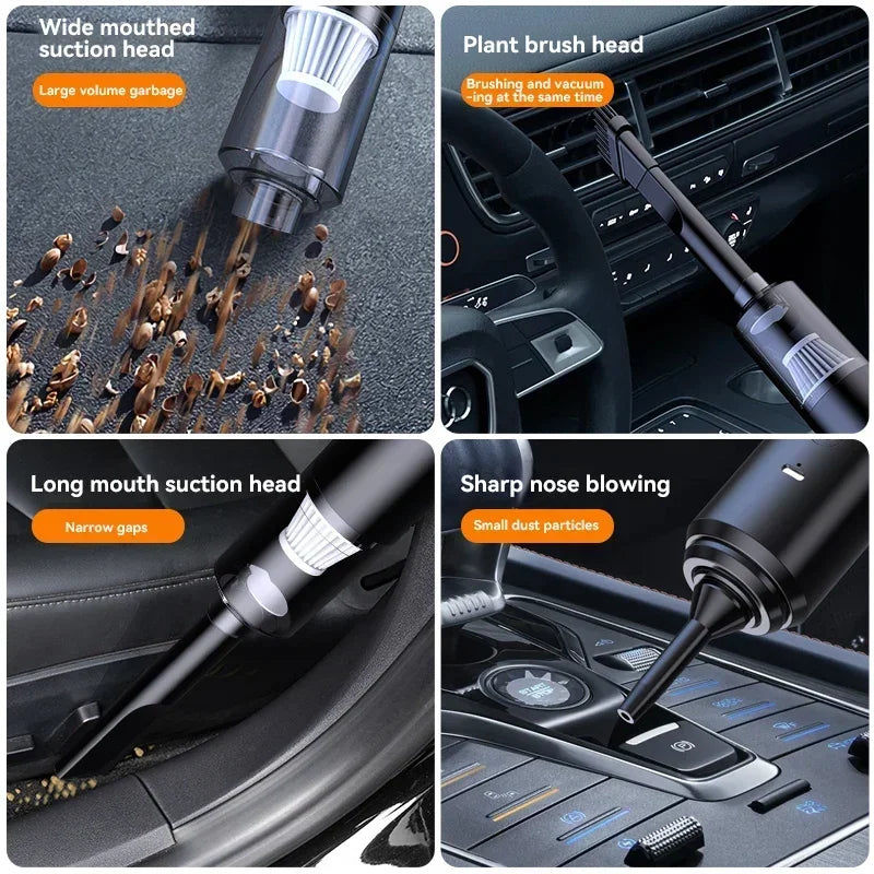 Vacuum Cleaner Cleaner Cleaning Powerful Suction Handheld Car Vacuum Cleaner Rechargeable for Car and Home Auto Car Vacuum 2026 Zpaxo