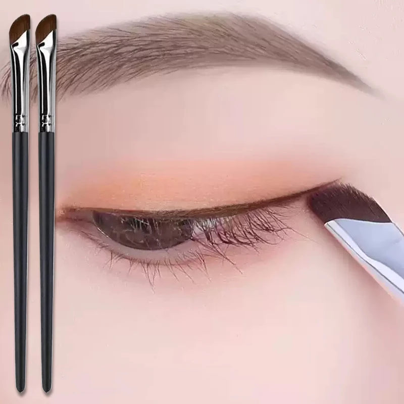Sickle Eyeliner Brush Eyeshadow Blade Brush Detail Brush Oblique Eyebrow Brushes Undereyelid To Sleeping Silkworm Makeup Tools Zpaxo
