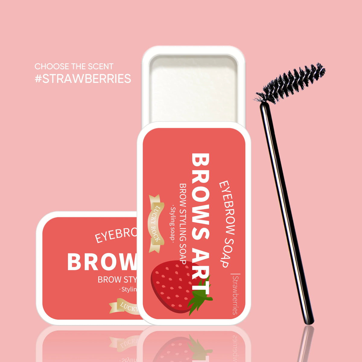 Four-color versatile eyebrow styling cream, waterproof eyebrow styling gel, eyebrow soap, refreshing, long-lasting and natural Zpaxo H8025-caomei
