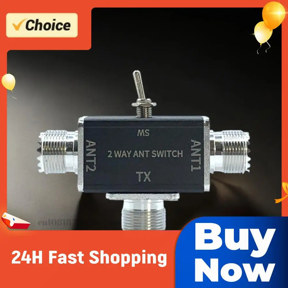 2 Way Manual Coaxial Antenna Switches SO239 BNC Connector 100W