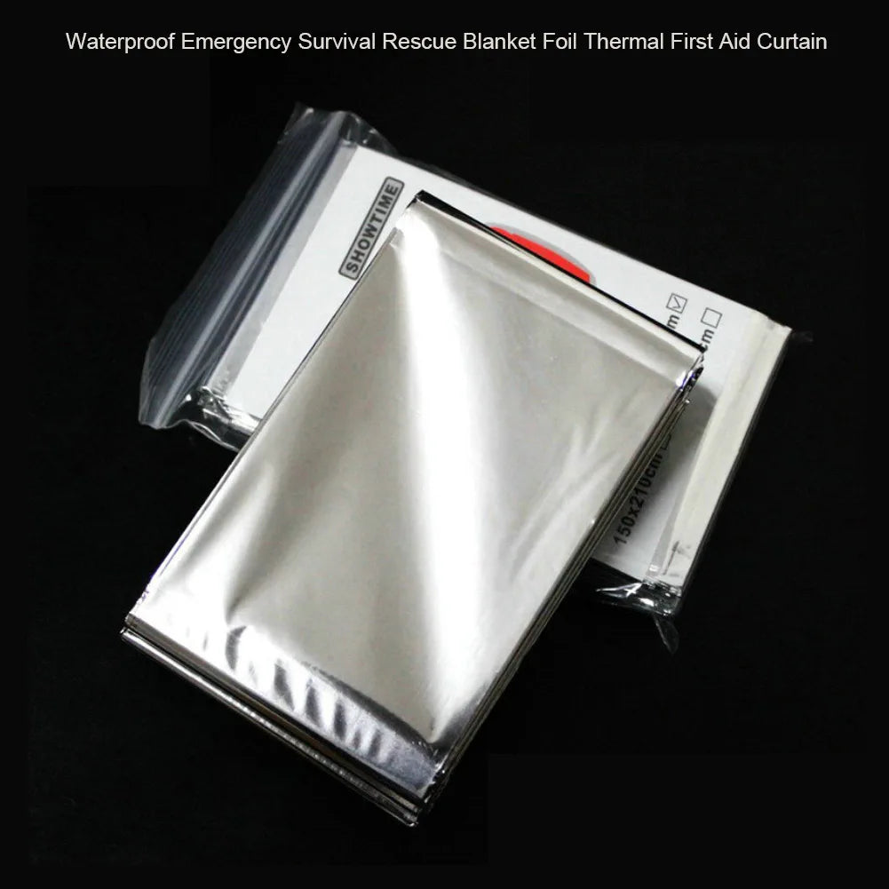 Emergency Blanket Waterproof First Aid Curtain Multipurpose Adventure