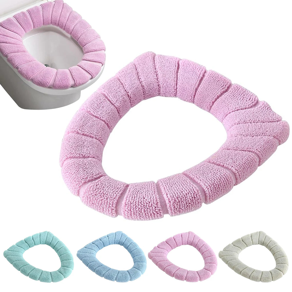 Washable Toilet Seat Cover – Soft Stretchable Cushion Pad