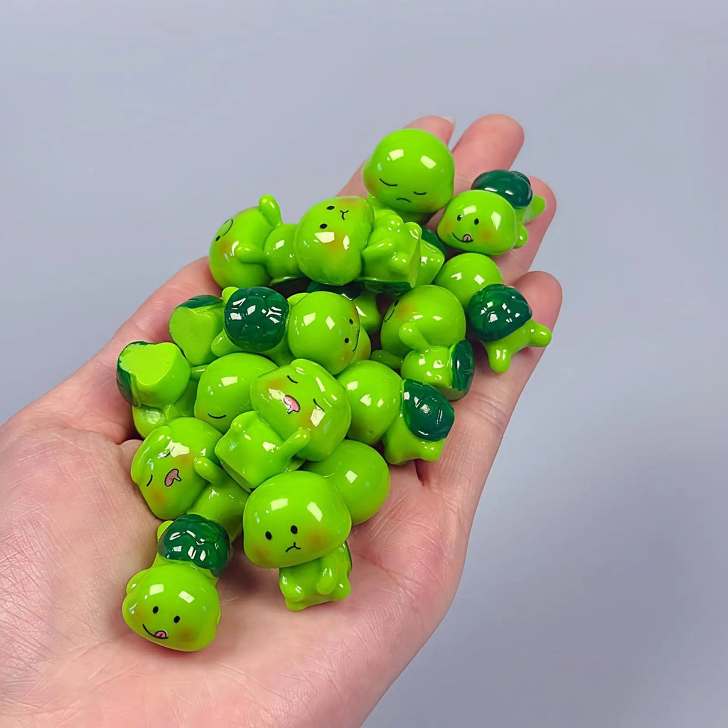 Mini Resin Turtles Tiny Animal Statues Miniature Landscape Ornament