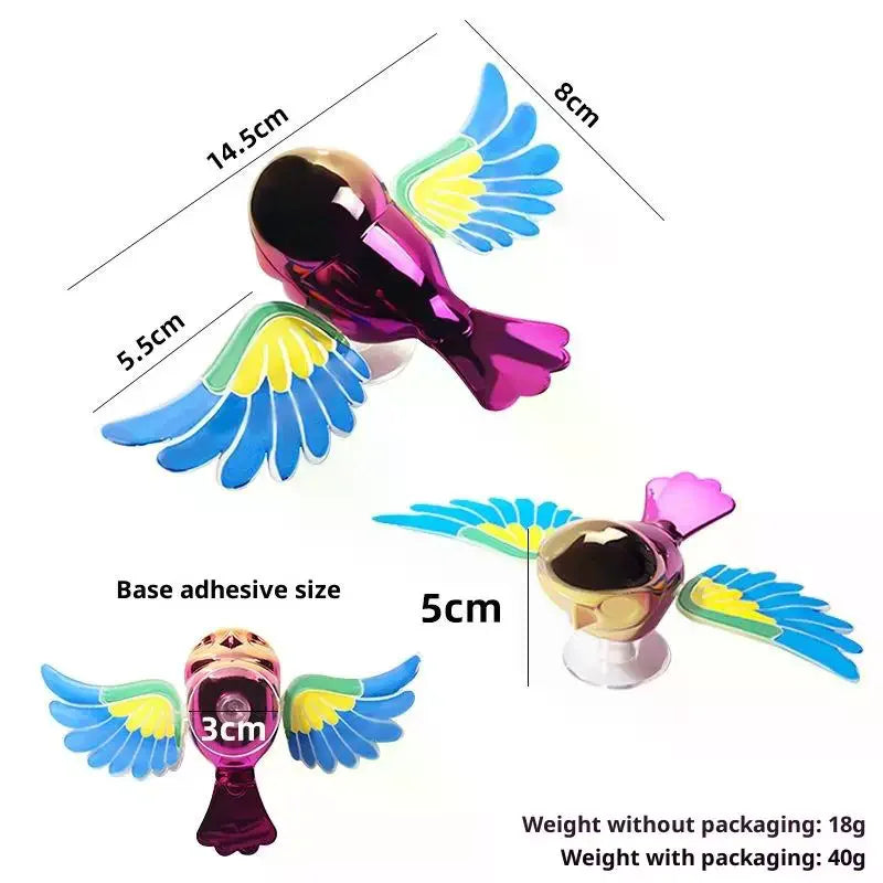Flying Bird Car Ornament – Wind-Spinning Wing Vehicle Decor