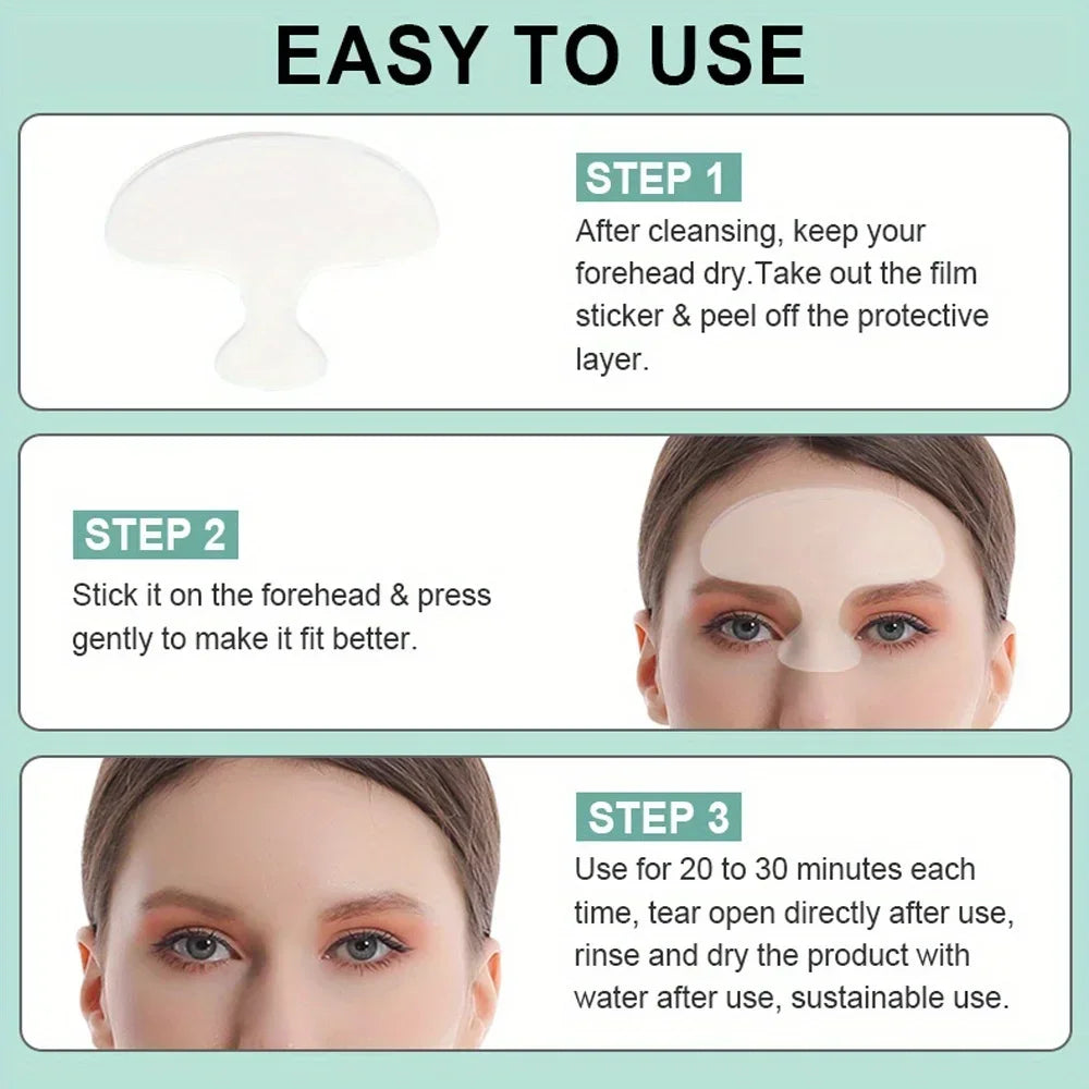 6PCS Reusable Silicone Anti-Wrinkle Pad Face Forehead Neck Hand Care Skin Lifting Tool Sticker Pad Anti-Wrinkle Aging Patch Zpaxo
