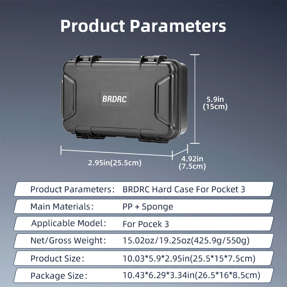 Osmo Pocket 3 Hard Carrying Case Portable Storage Bag Explosion-proof
