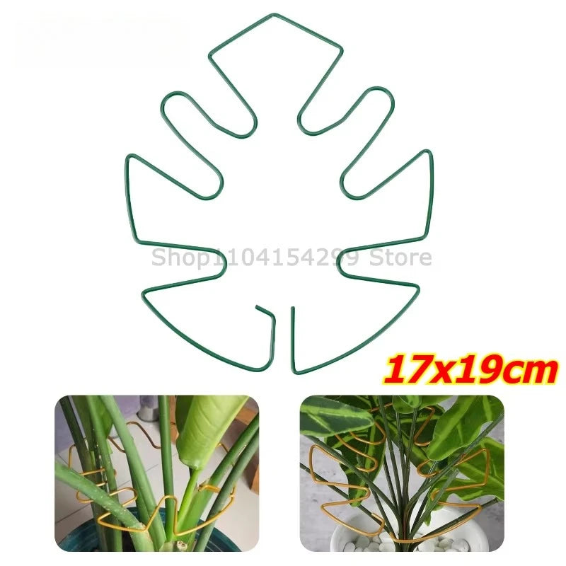 Anti-toppling Plant Stem Support No Nail Needed Multi-purpose Flower Climbing Stem Holder Vine Branch Monstera Stabilizer Zpaxo Green 5PCS