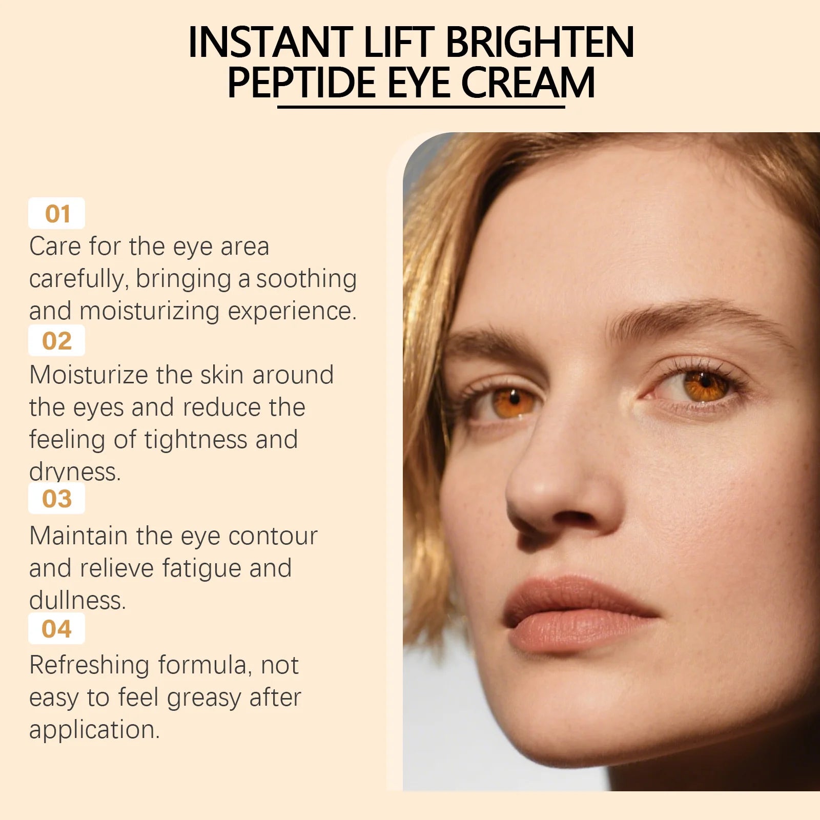 Hoygi Peptide Eye Cream – Dark Circles & Anti-Aging 20g Peptide Eye Cream Zpaxo