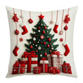 Christmas Cushion Cover – Snowflake & Santa 45×45cm Pillowcase Decorative Cushion Cover Zpaxo Style 8