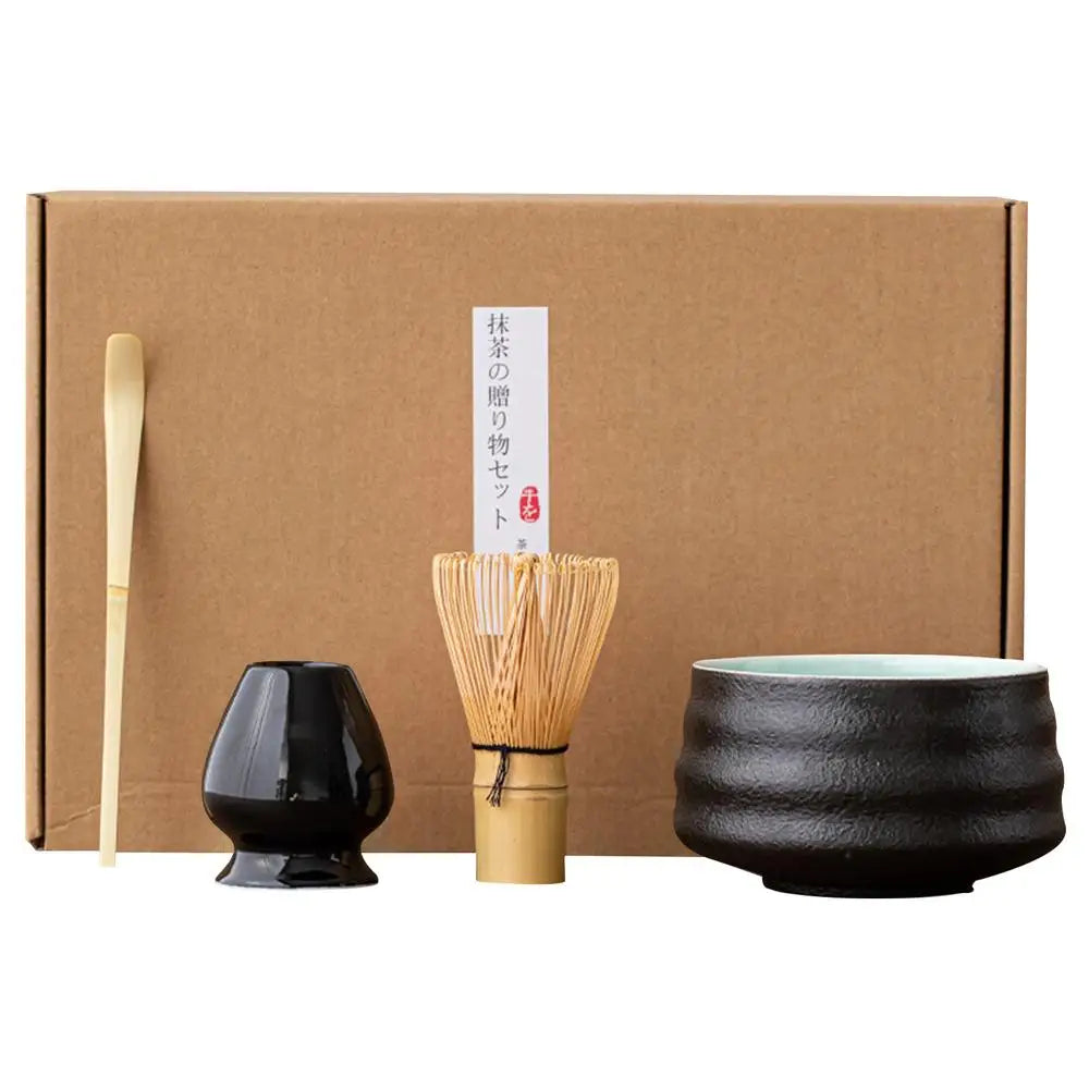 Japanese Box Matcha Safe Bamboo Whisk Teaspoon Tea Sets Indoor Zpaxo Black spain