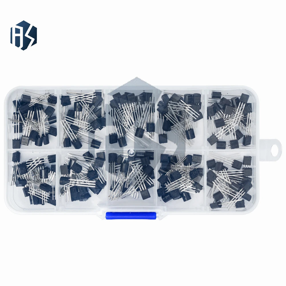 TO-92 Transistor Kit 200PCS 10 Types - BC337/BC327/S8050/S8550 for DIY Electronics Zpaxo