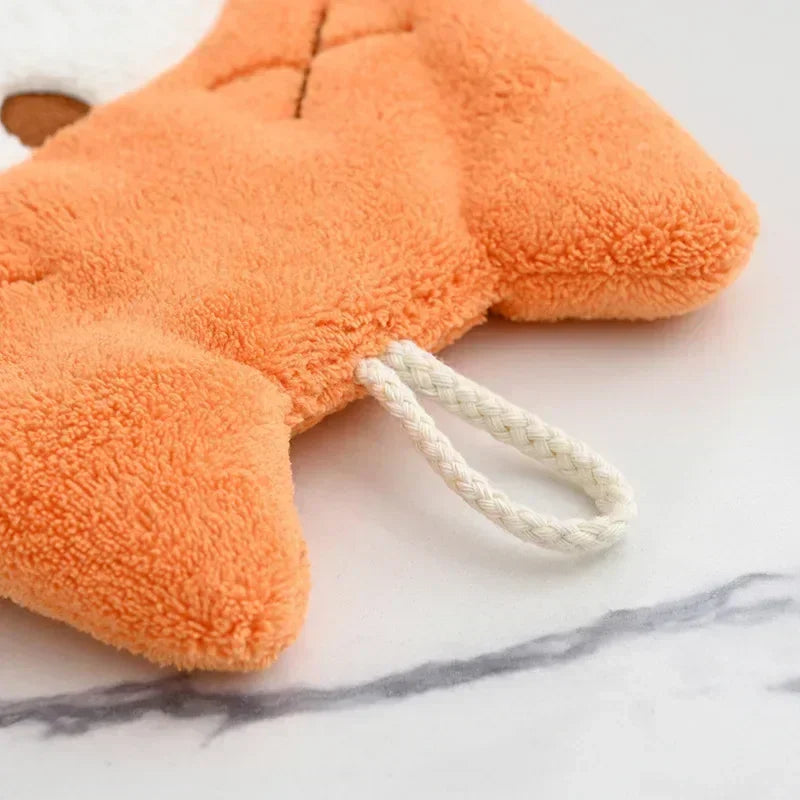 Cute Cartoon Animals Children's Hand Towel Quick Drying Microfiber