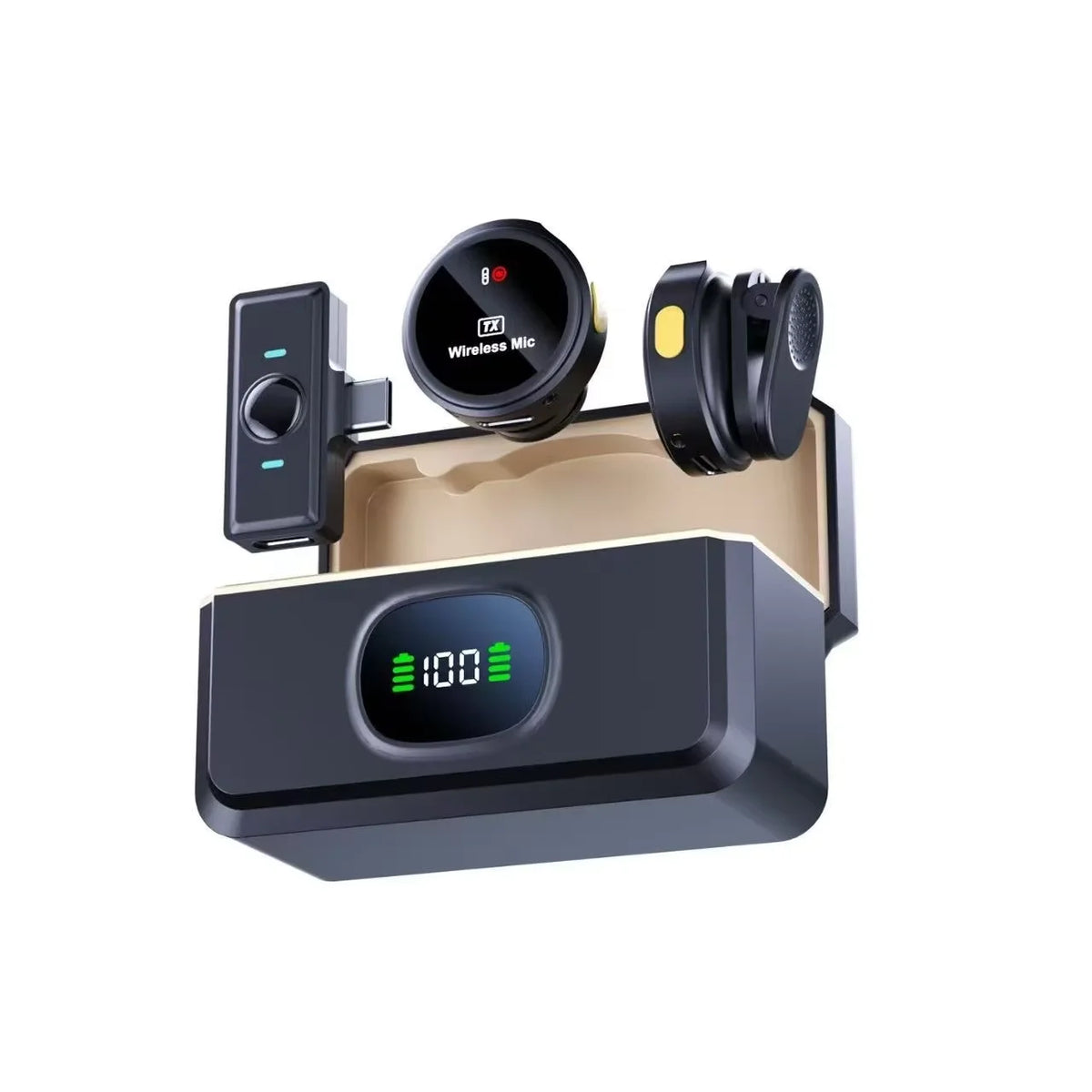 2026 Wireless Lavalier Lapel Microphone Iphone Android iOS Type-c Zpaxo Type C