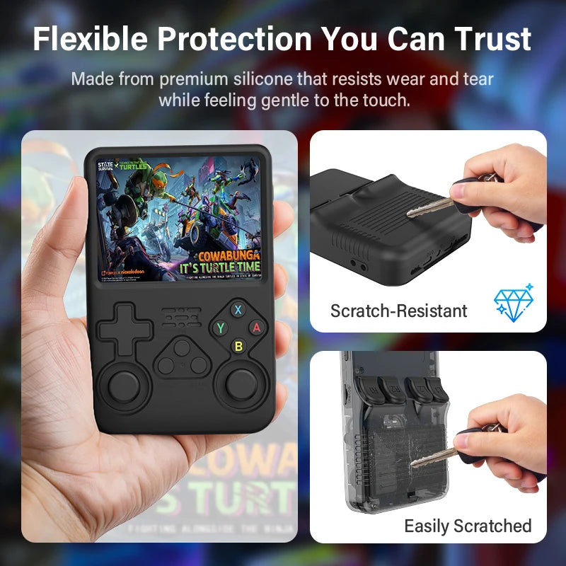 Case R36s Protective case For R36S Silicone Case Soft 360° drop protection Case For R36s Handheld Game Console Accessories Zpaxo