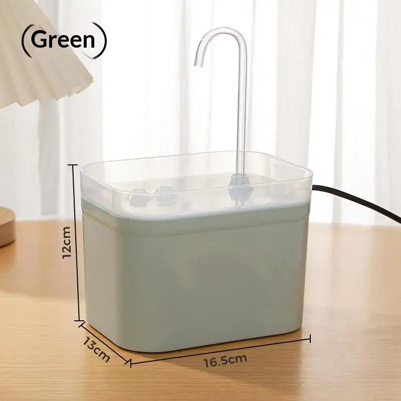 Automatic Pet Dog Cat Water Dispenser Fountain Loop Mute Pump Smart Zpaxo A10