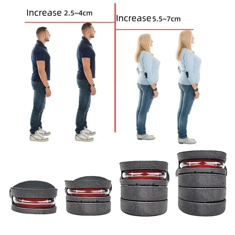 Height Increase Insoles Men Women Heel Shoe Lift Insert Air Cushion