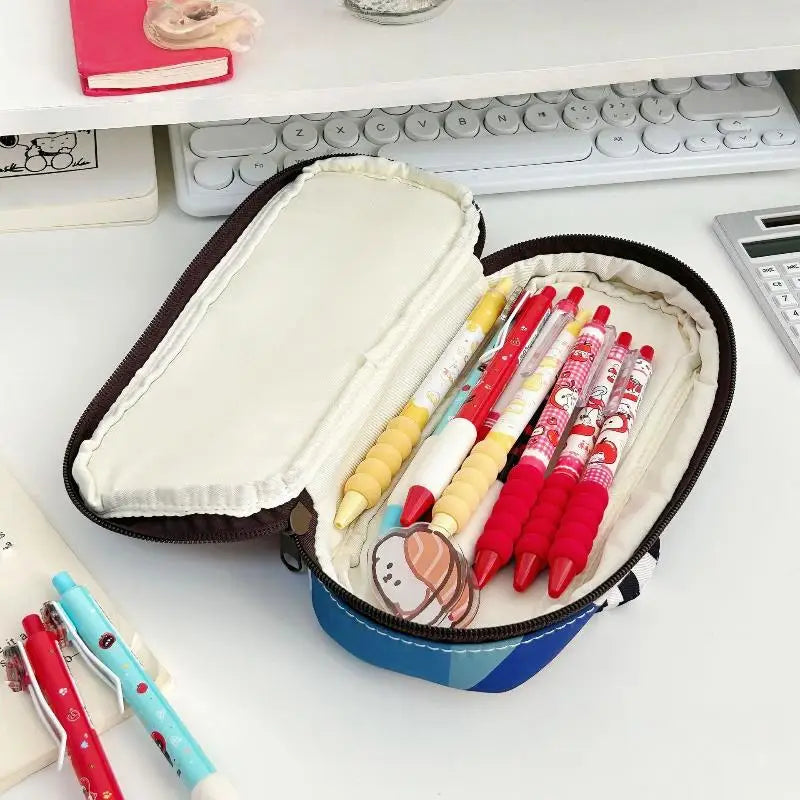 Kawaii Kitten Pencil Case – Large Capacity Pouch Bag