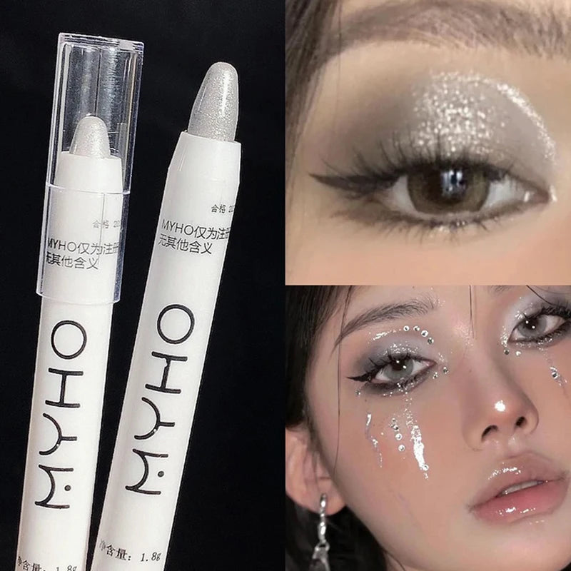 13Colors Eyeshadow Pencil Pearlescent Matte White Brighten Eyes Head Zpaxo