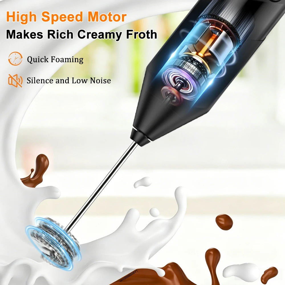 Mini Milk Foam Machine Wireless Frother Electric Handheld Blender
