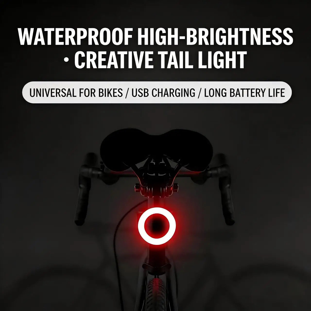 Bicycle Taillight USB Rechargeable Multi Lighting Modes Led Bike Seatpost Light Flash Tail Rear Lights for Mtb Bike Accesseries Zpaxo
