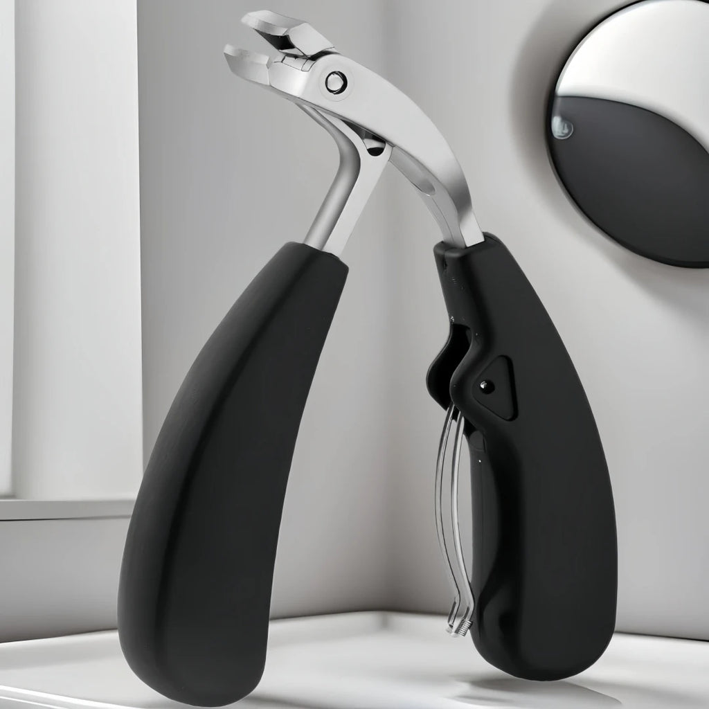 exquisite Large nail clipper, elbow, thick and hard toenails, large opening, pointed mouth, nail groove, and trimming pliers set Zpaxo