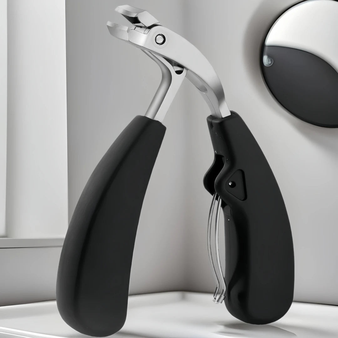 exquisite Large nail clipper, elbow, thick and hard toenails, large opening, pointed mouth, nail groove, and trimming pliers set Zpaxo